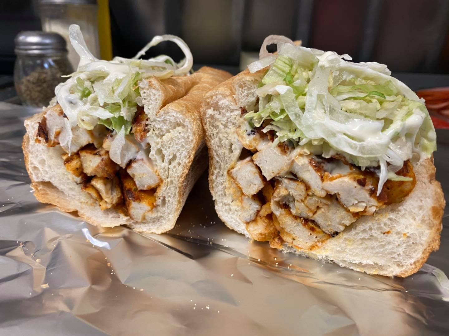 Grilled chicken hero from Kings Grill Zone
